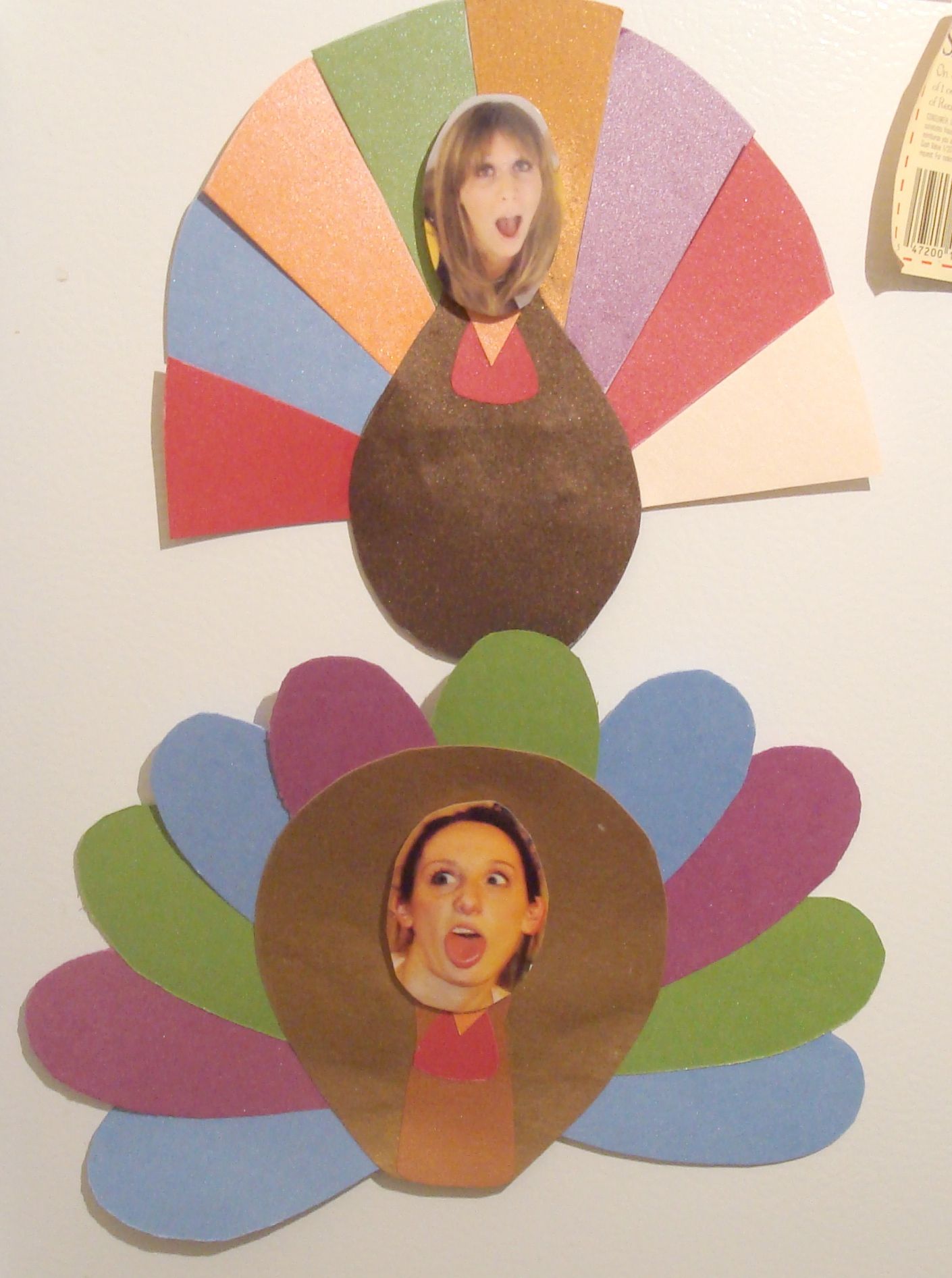 Thanksgiving Picture Turkey Magnets