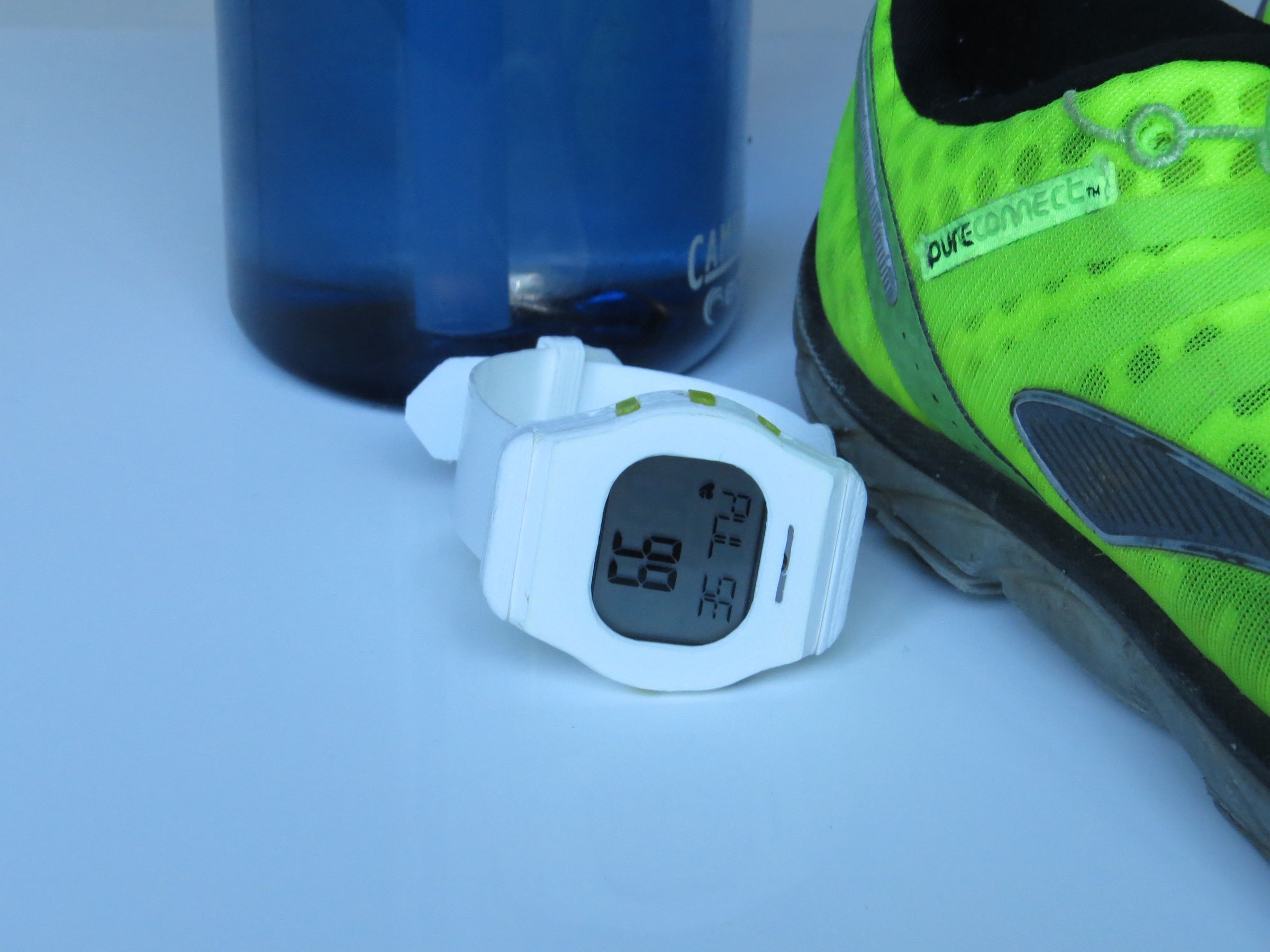 3D Printed Fitness Watch With Heart Rate Sensor