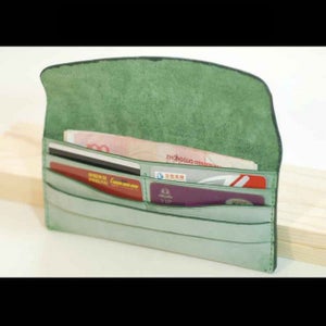 Leather Long Wallet Billfold