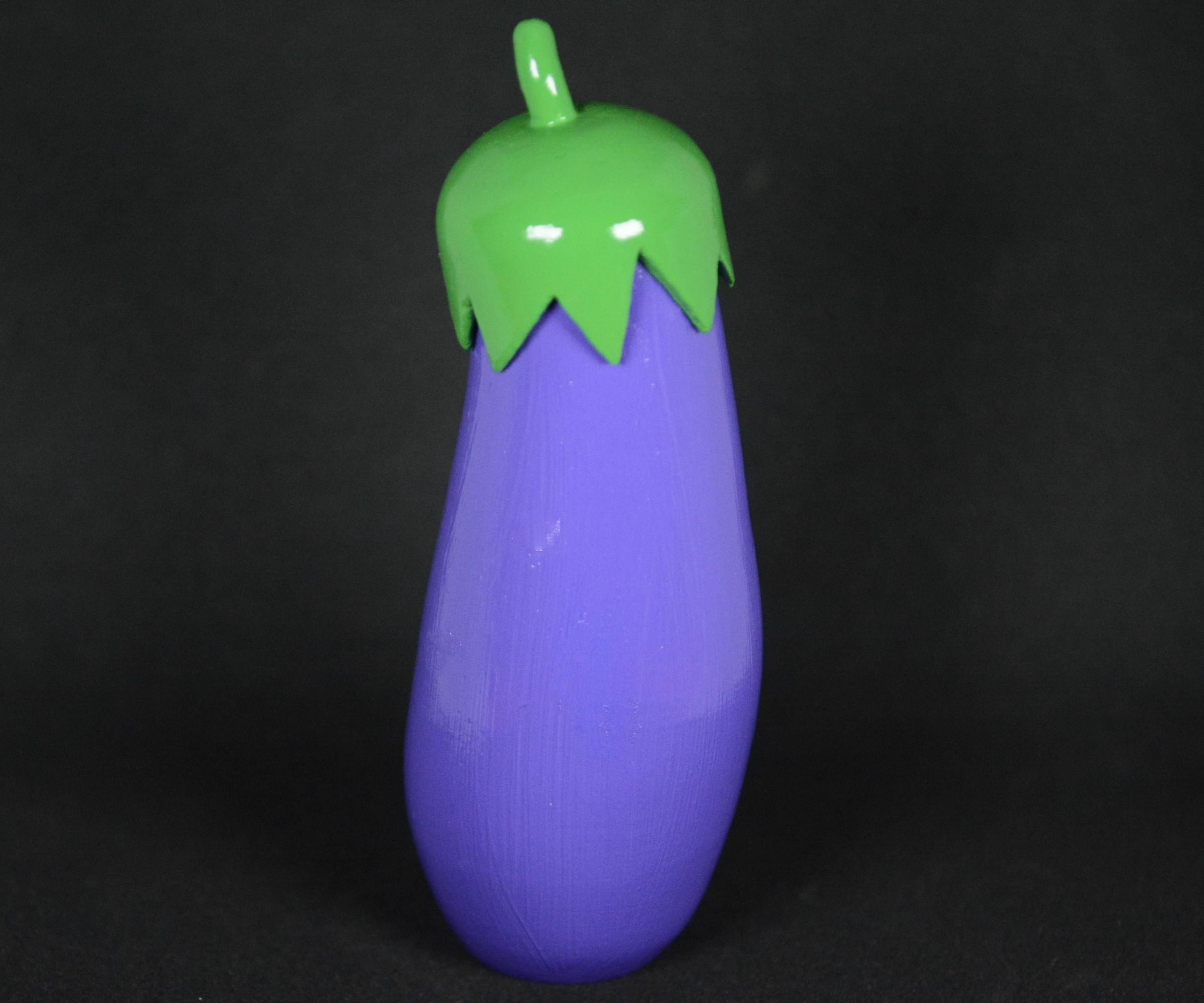 3D Printed Eggplant Emoji Power Bank Enclosure