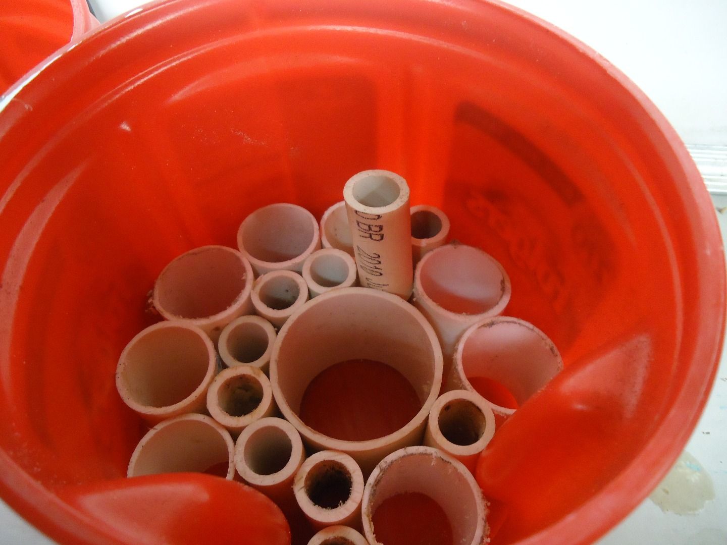 Recycled Coffee Container & PVC Tubing Catch All (with Pictures