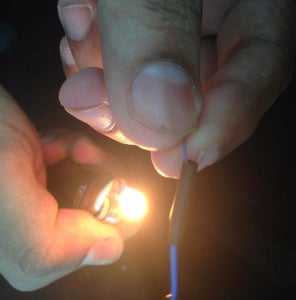 Soldering the Motor to Breadboard Wire