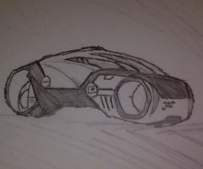 How to Draw a Tron Light Cycle