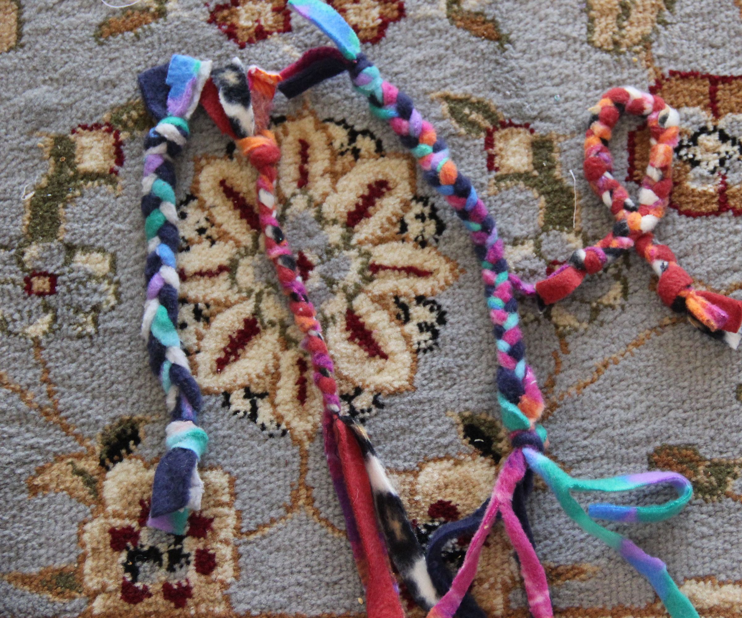 No Sew Braided Cat Toy