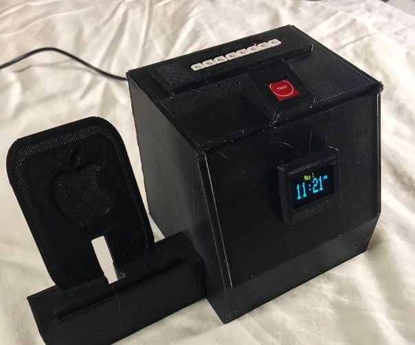 Simple DIY Bedside Phone Charger, Nightlight & Clock
