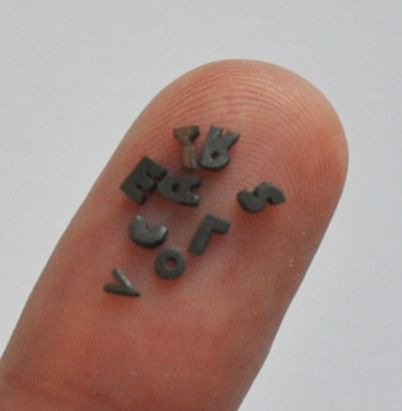 Make Teeny Tiny Letters From Pencil Points