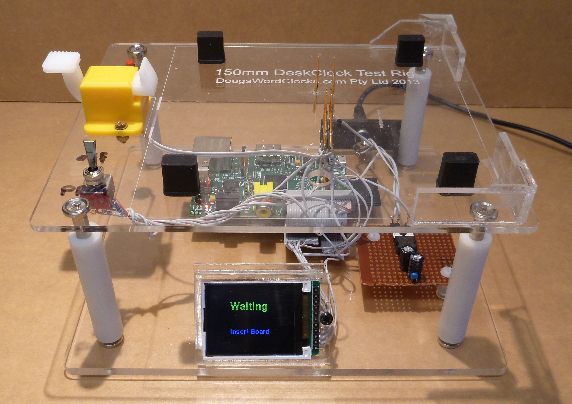 A Programming Jig for our DougsWordClock.com DeskClock Boards