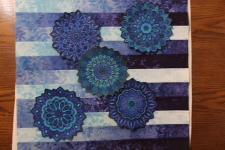Combining the Applique Fabric Onto Background Fabric