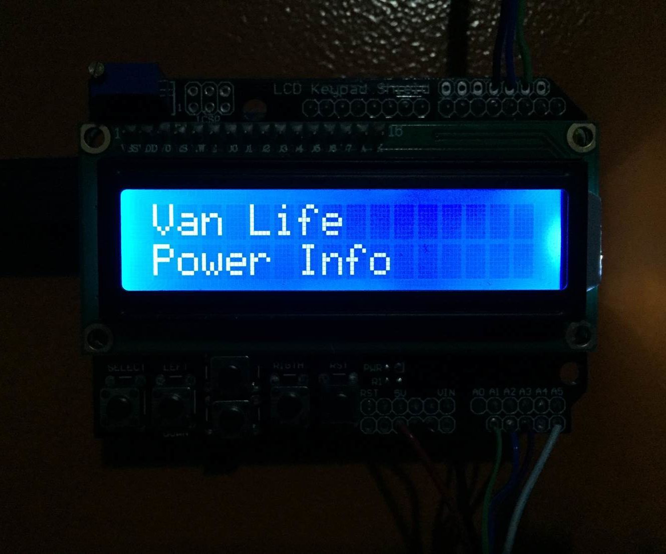 Off Grid Van Power Information System