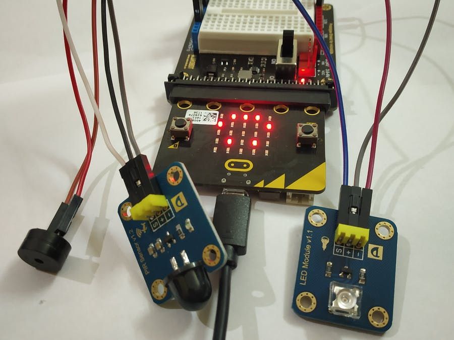 Motion Detector Alarm Using Micro:bit : 6 Steps - Instructables