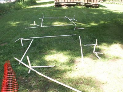 Step Two: Make Eight, 8" Poles