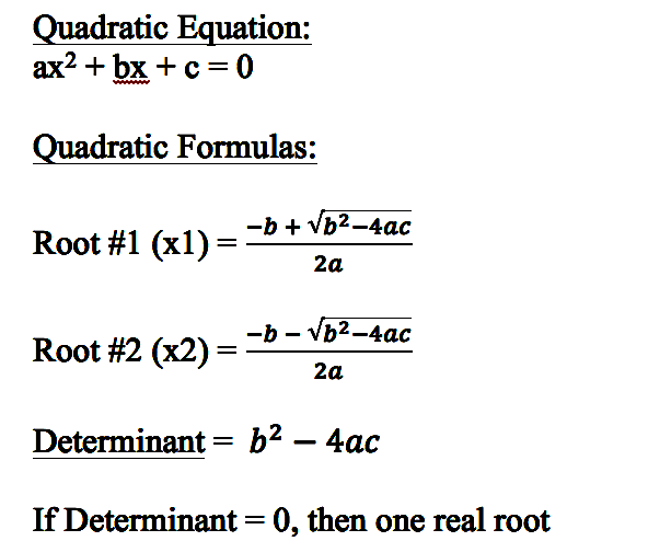 Quadratic Equation Solver in C
