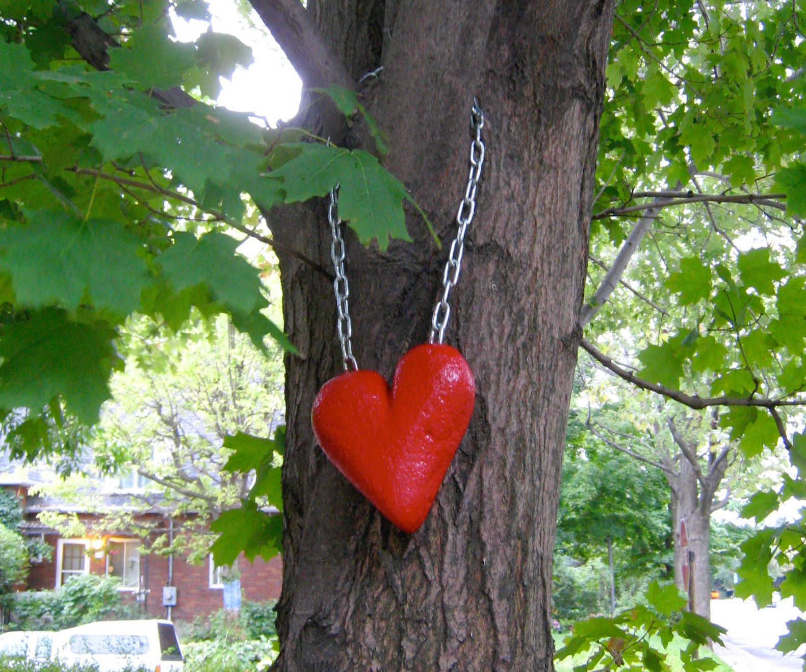 Giant Concrete Heart Charm