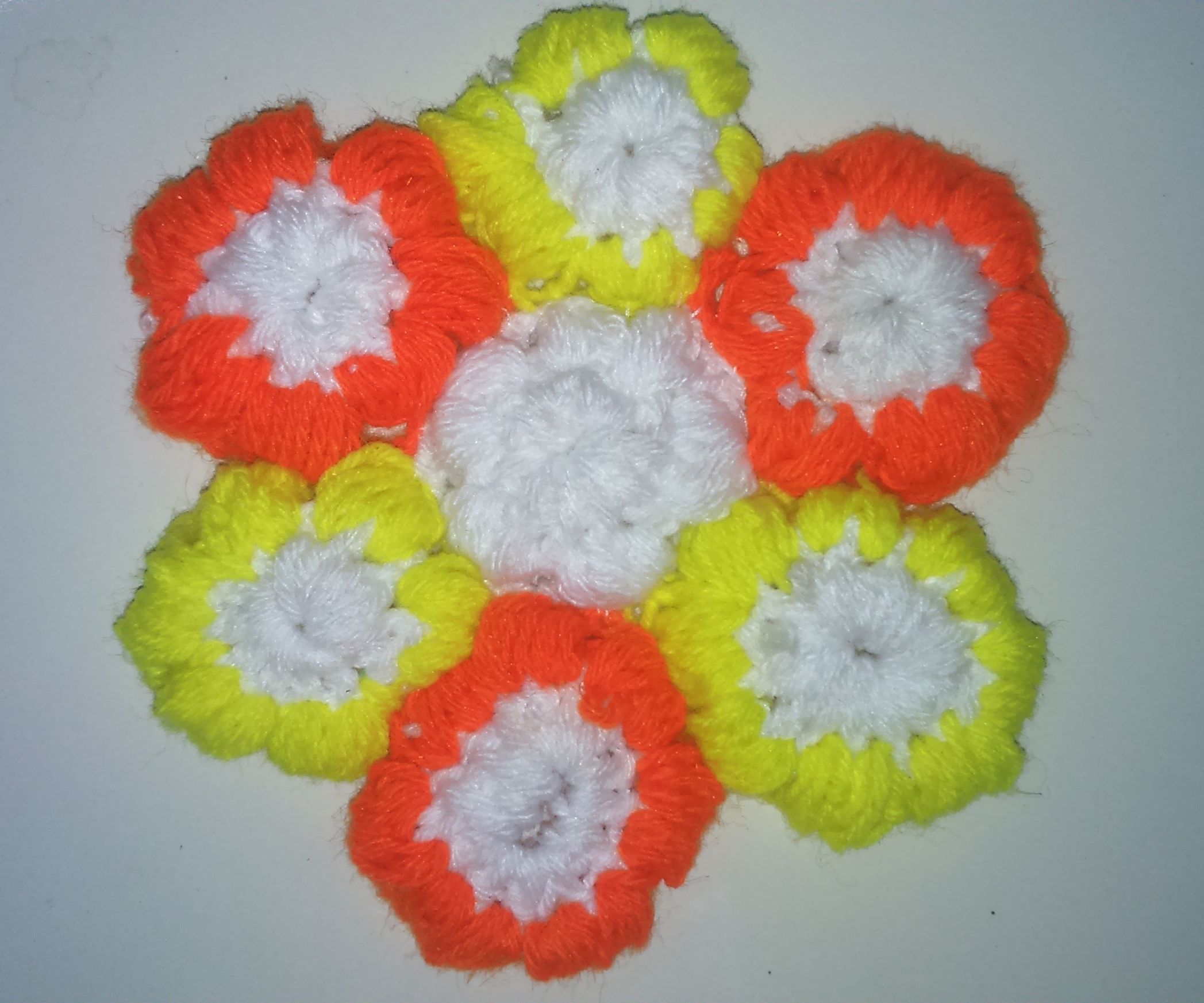 Puff Stitch Crochet Flowers