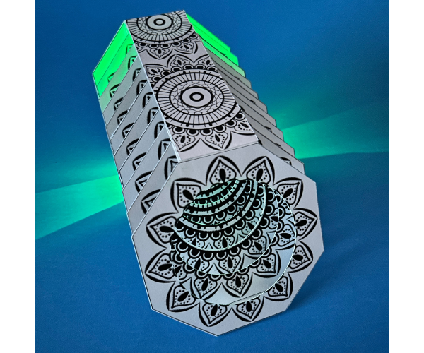 Flattening Octagon Tunnel Book (A Light-up Book That Fits in an Envelope)