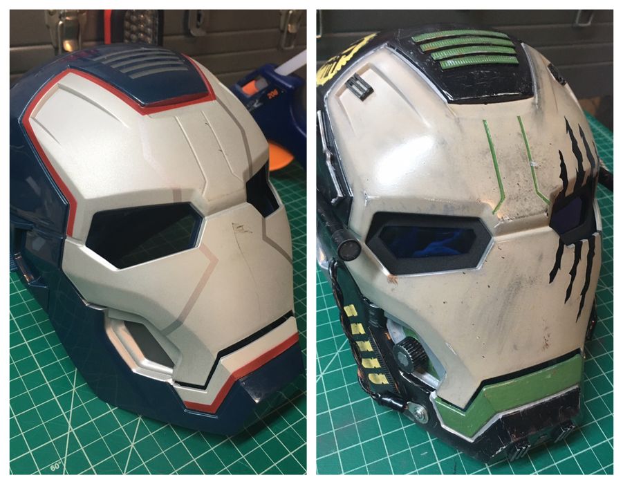 hasbro iron man helmet paint XSociety Official MK5 - in Built Jarvis AI Iron Man Mask Repaint &