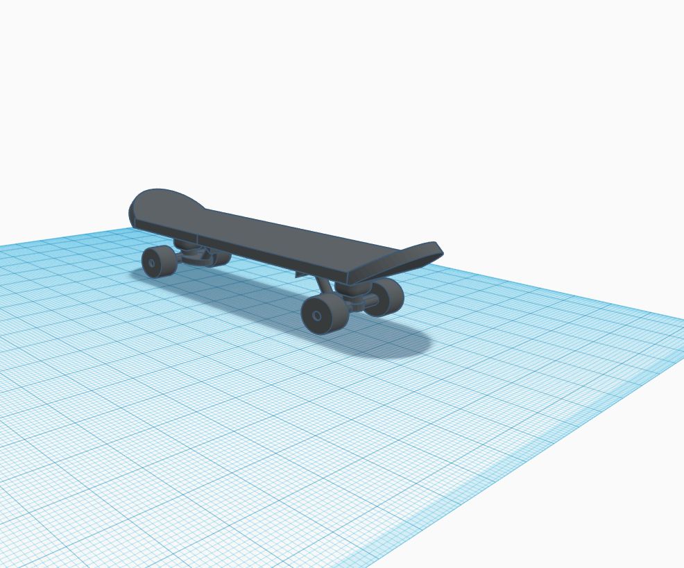 Custom 3D Printable Skateboard Models! 4 Steps