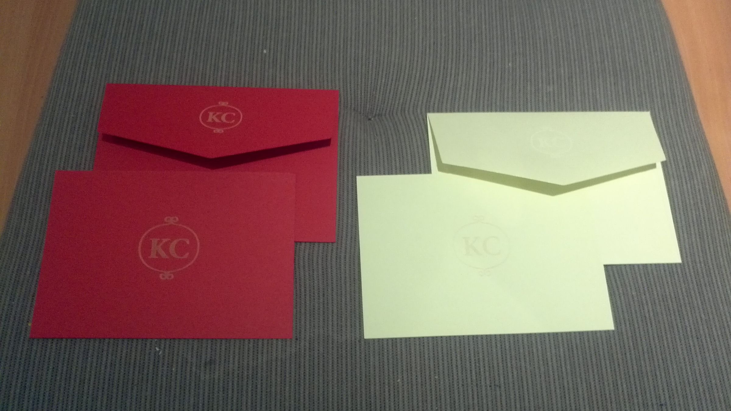 Laser Monogrammed Notecards