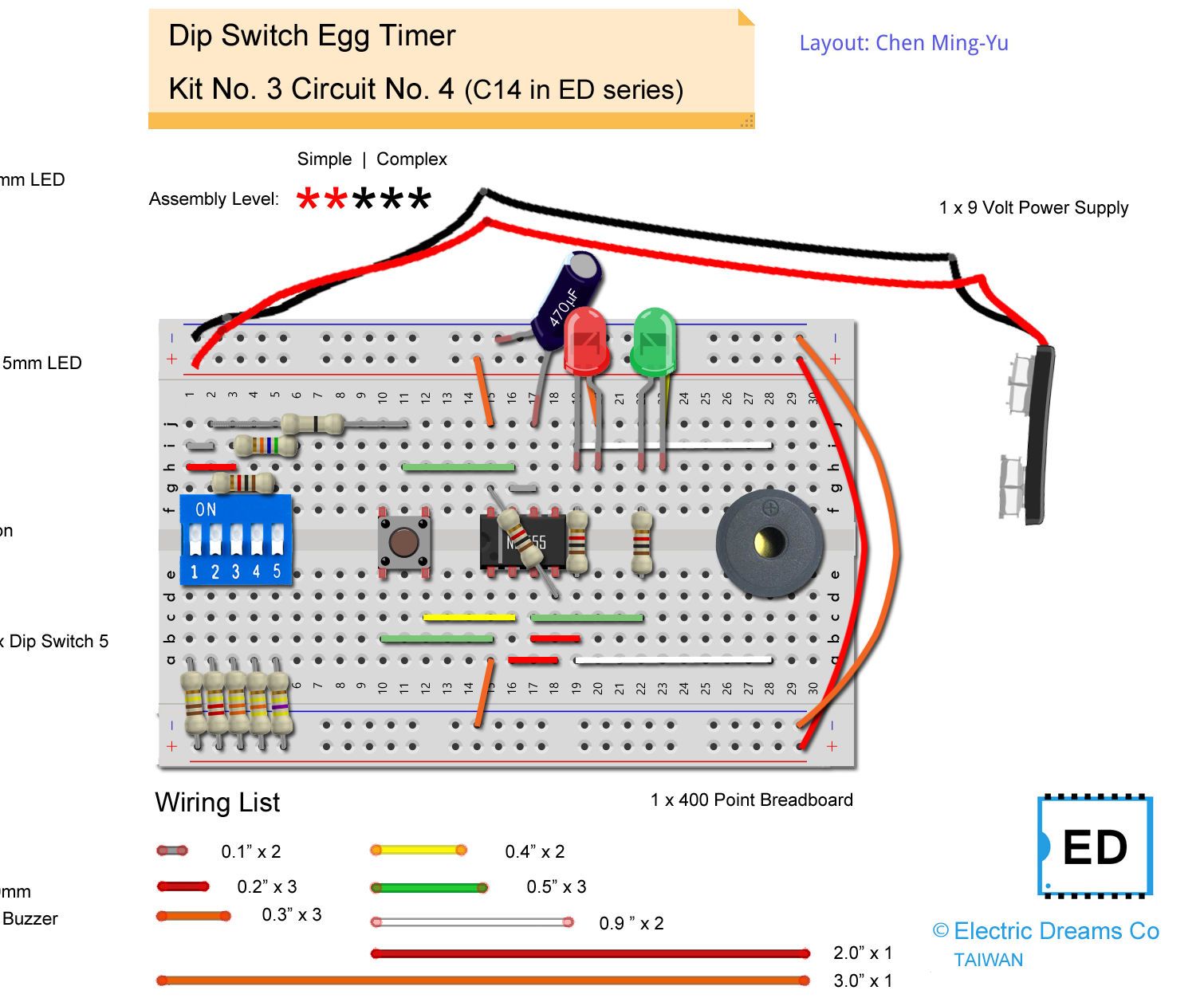 DIP SWITCH EGG TIMER