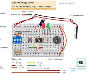 DIP SWITCH EGG TIMER