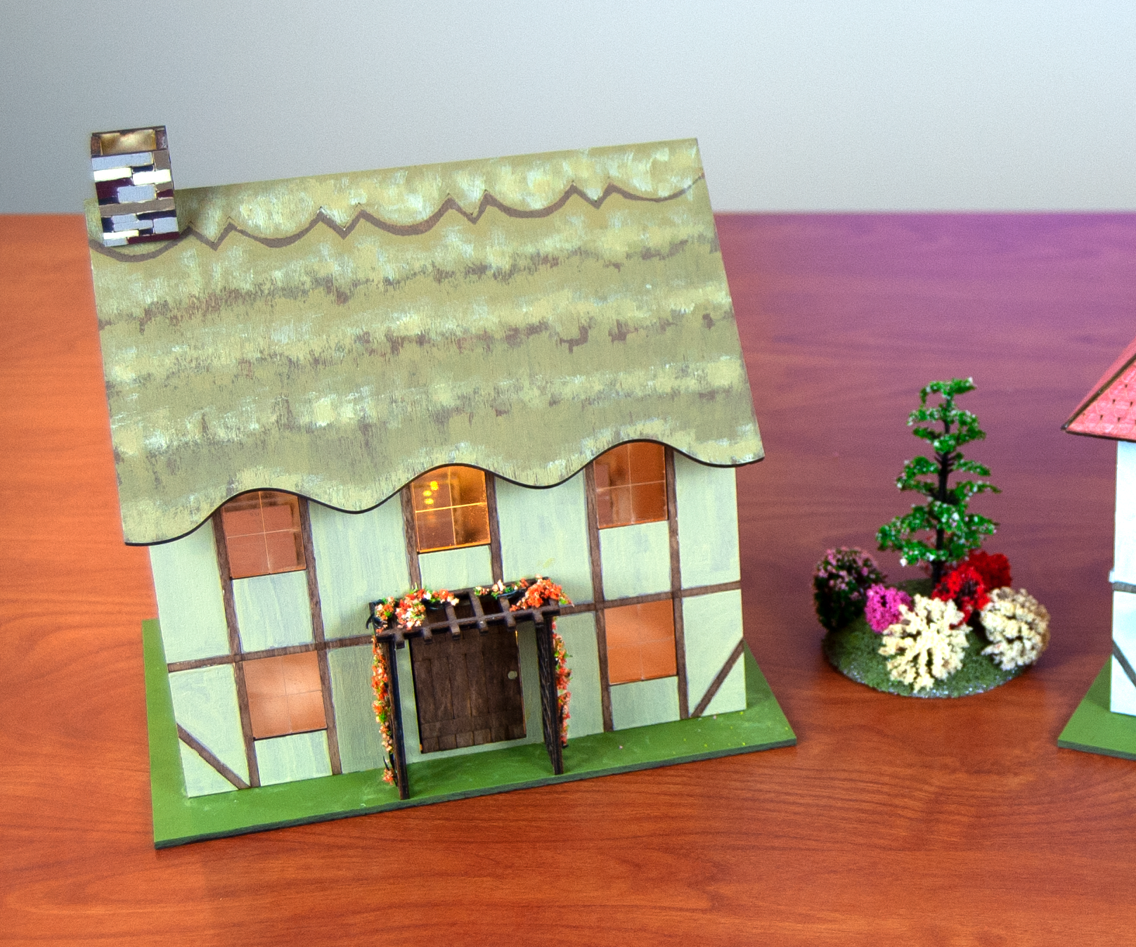 How to Design and Laser Cut a Steampunk Building and Country Cottage for Wargame Terrain