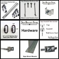 Sign Hanging Hardware Extension of Commercial Style Sign Banner