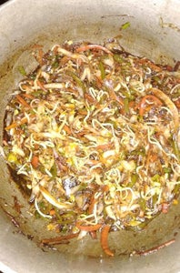 Sauté the Vegetables for the Stuffing