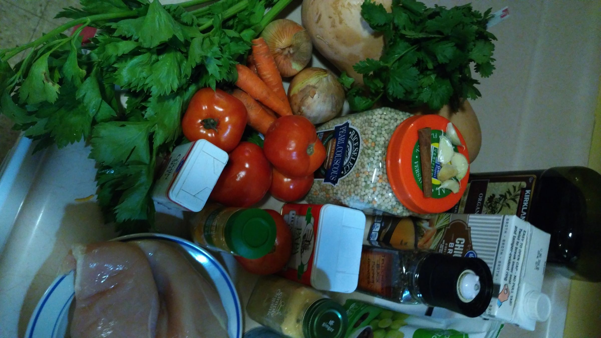 Chicken and Butternut Squash Tagine With Herbed Couscous Or, a