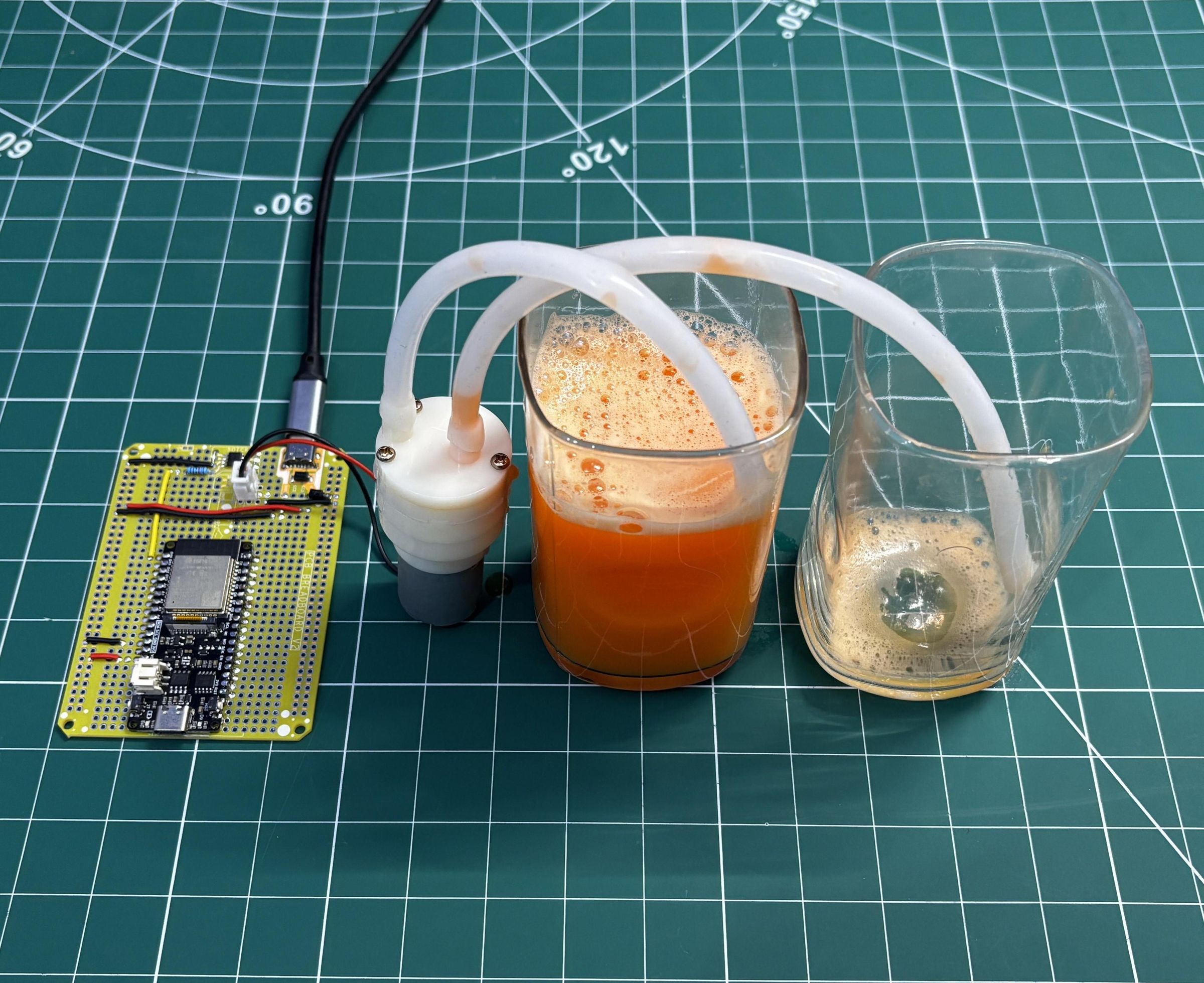 DC PUMP DRIVER With Custom PCB Breadboard