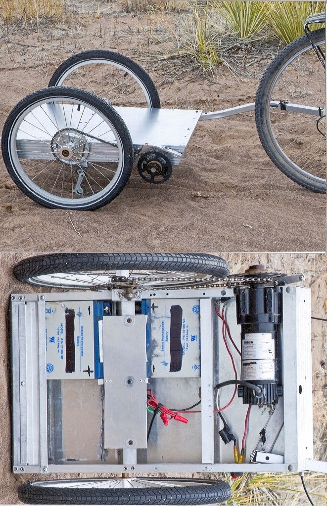 Greg's Electric Powered Bicycle Trailer 4 Steps Instructables