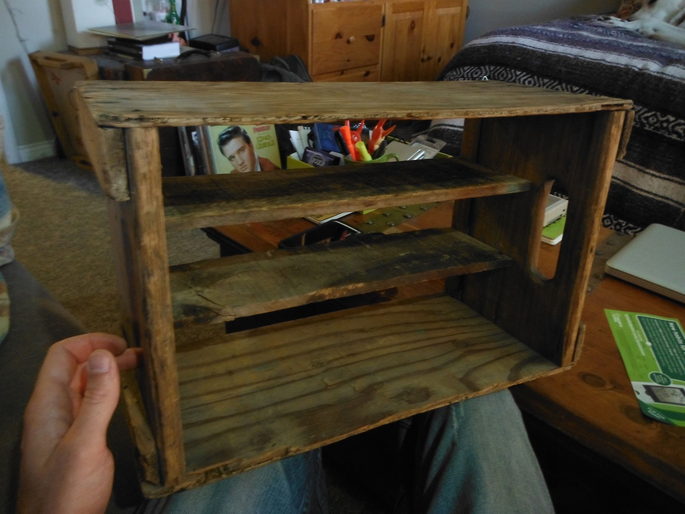 Turn an Antique Crate Into a Neat Shelf 5 Steps Instructables