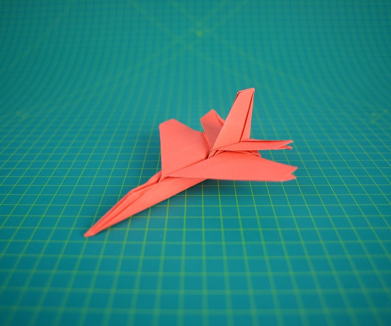 How to Fold Paper Airplane: F16 Jet Fighting Falcon