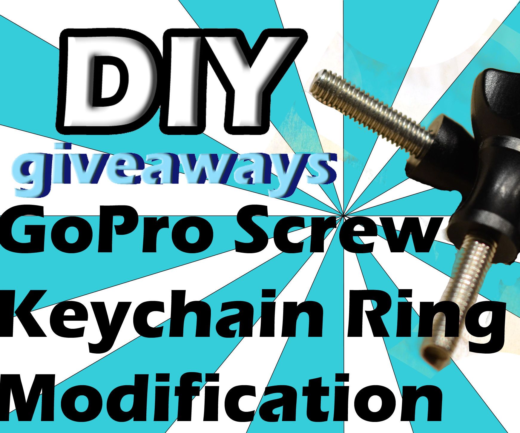 DIY GoPro Screw Keychain Ring Modification for Adding Tether
