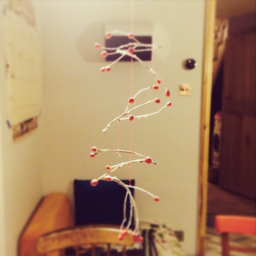 Create a Christmas Mobile With Twigs and Sugru