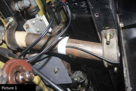 Attaching the Steering Column to the Frame