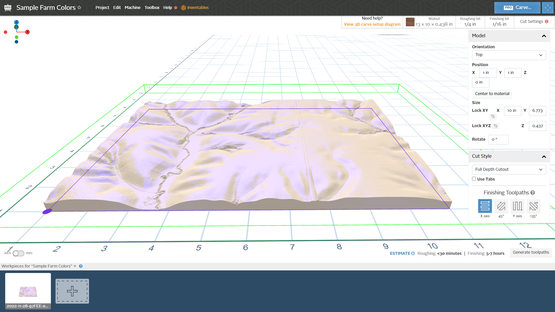 Topographic Surface Download and CNC Carving With Easel Pro Software 8 Steps (with Pictures