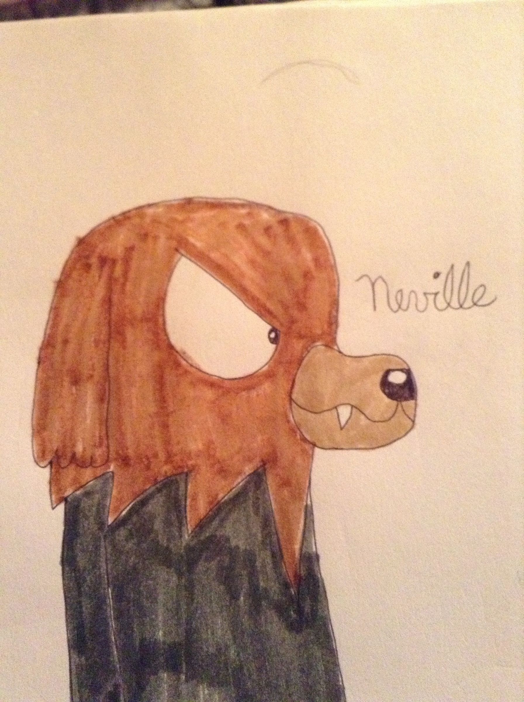How to Draw Neville the Dog