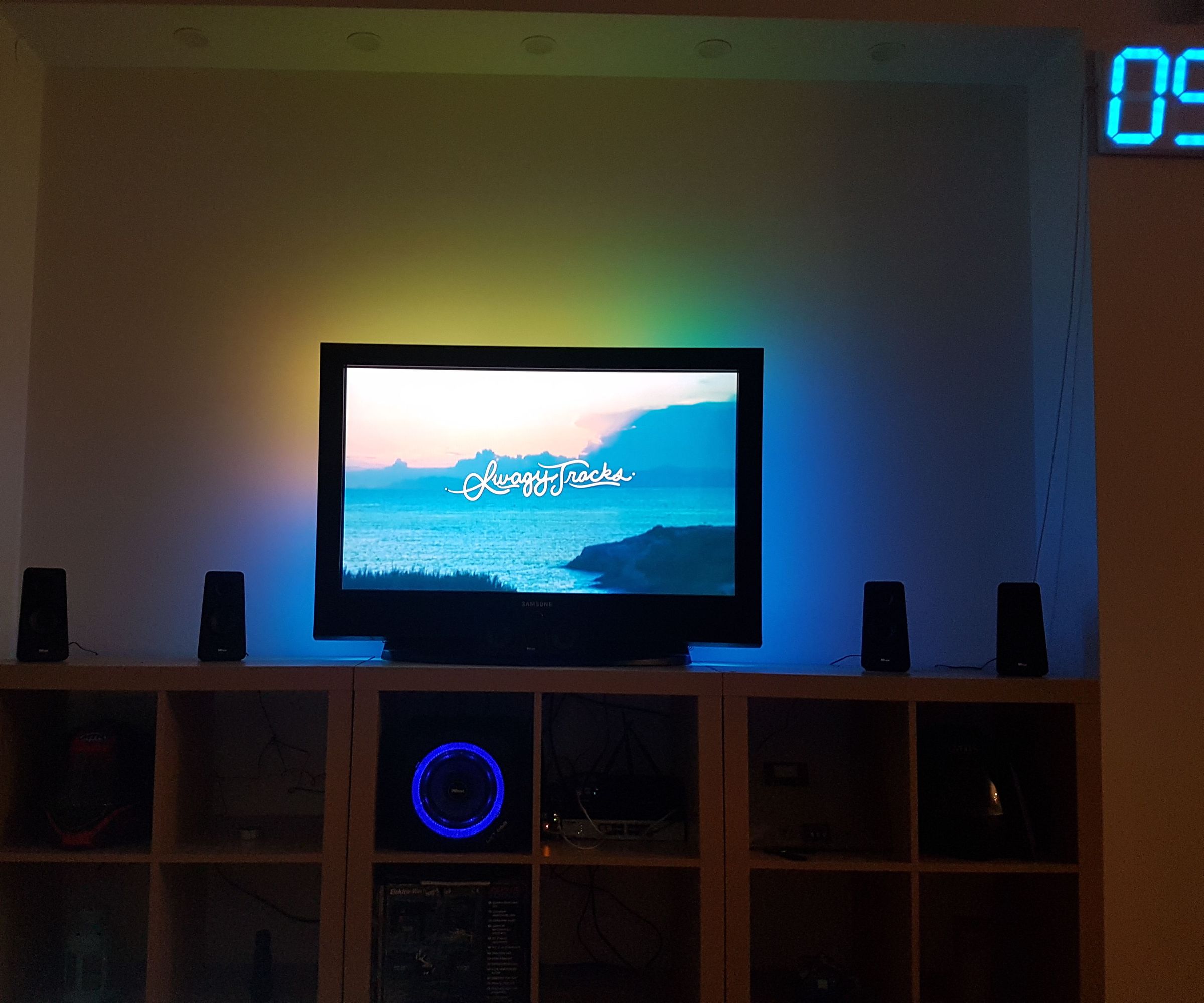 Old TV Ambient LED Light With Kodi