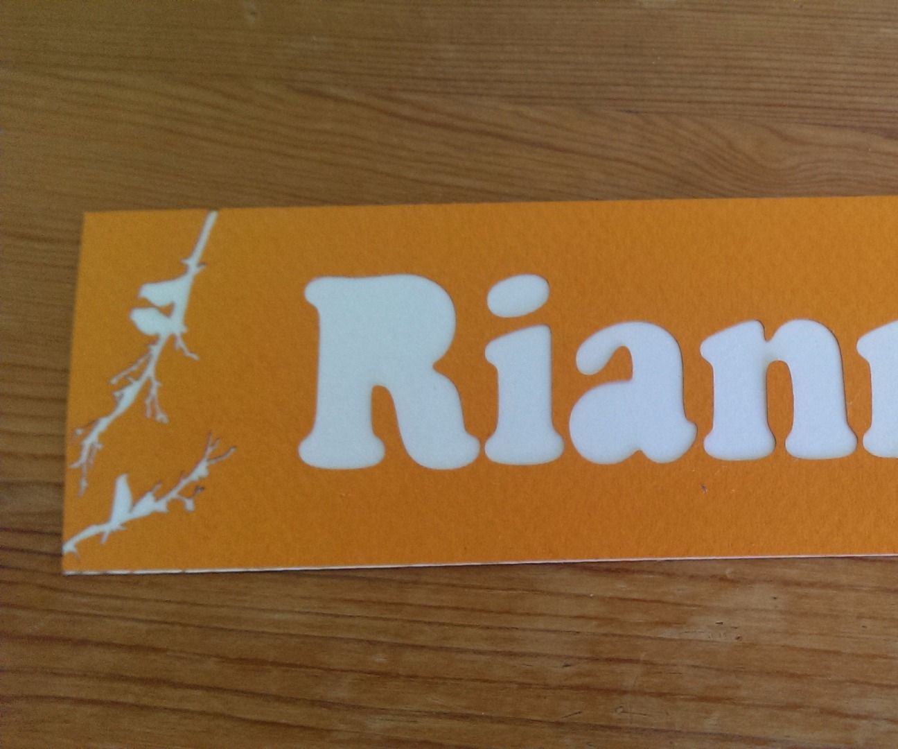 Custom Bookmark Lasercutting