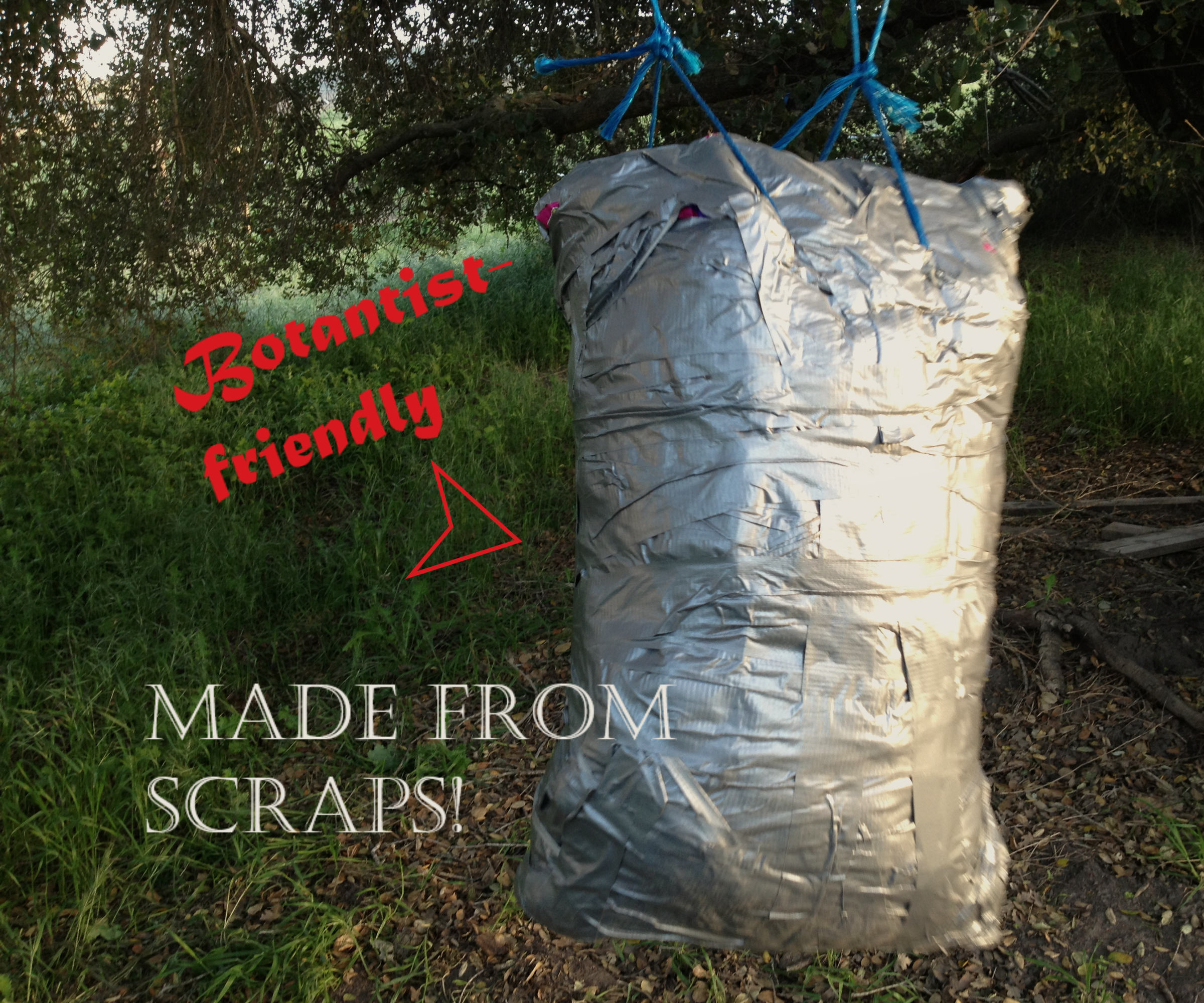 Punching Bag From Complete Trash (Weeds and Feed Bags).
