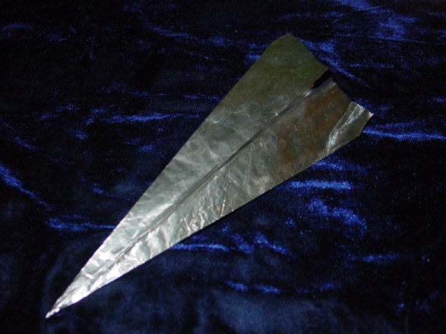 The Tin Foil Paper Airplane. Any Design You Want.