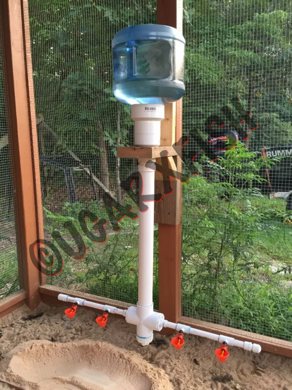 how do you build a chicken coop water system