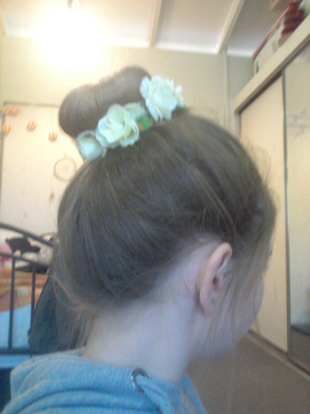 How to Do a Bun Using a Hair Donut 