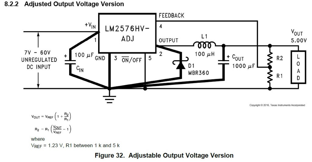 LM2576 Buck Converter Pinout, Specs, Equivalent, Circuit, 57% OFF