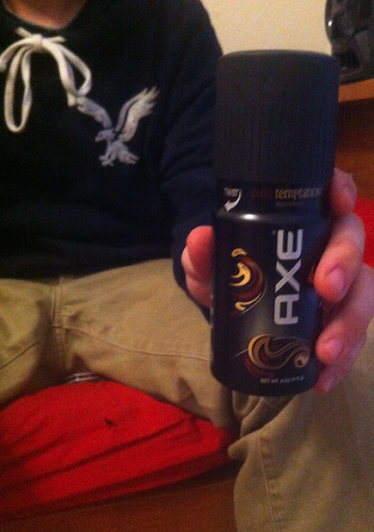 Axe Spray Can Step 1