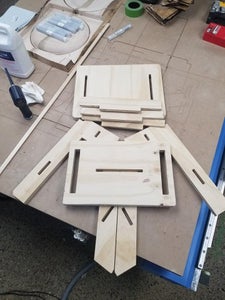 Cutting Out the Pieces From the Tabs