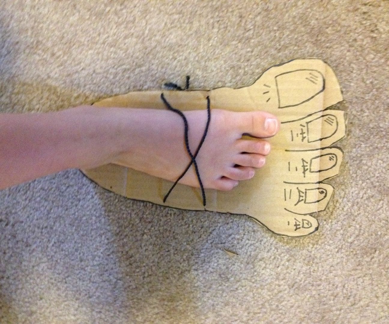 Children's Stomp Monster Foot Craft