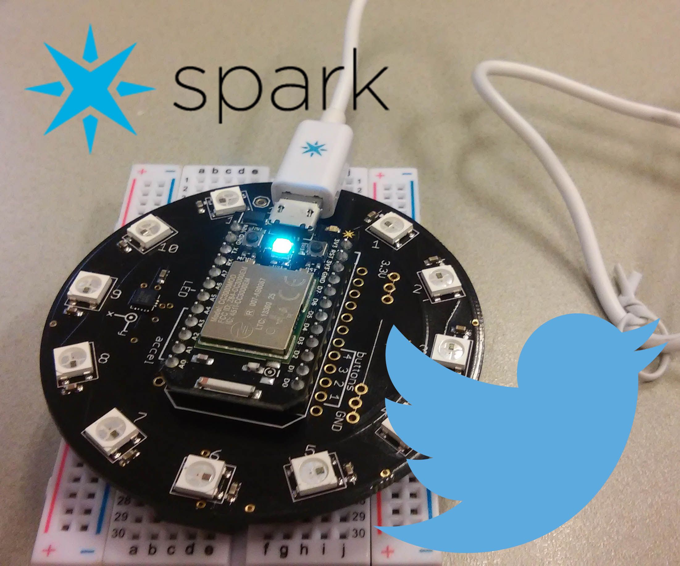 Spark Core Send-a-Tweet (spark.io)