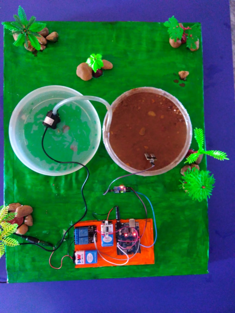 Smart Irrigation System : 6 Steps Circuit Diagram