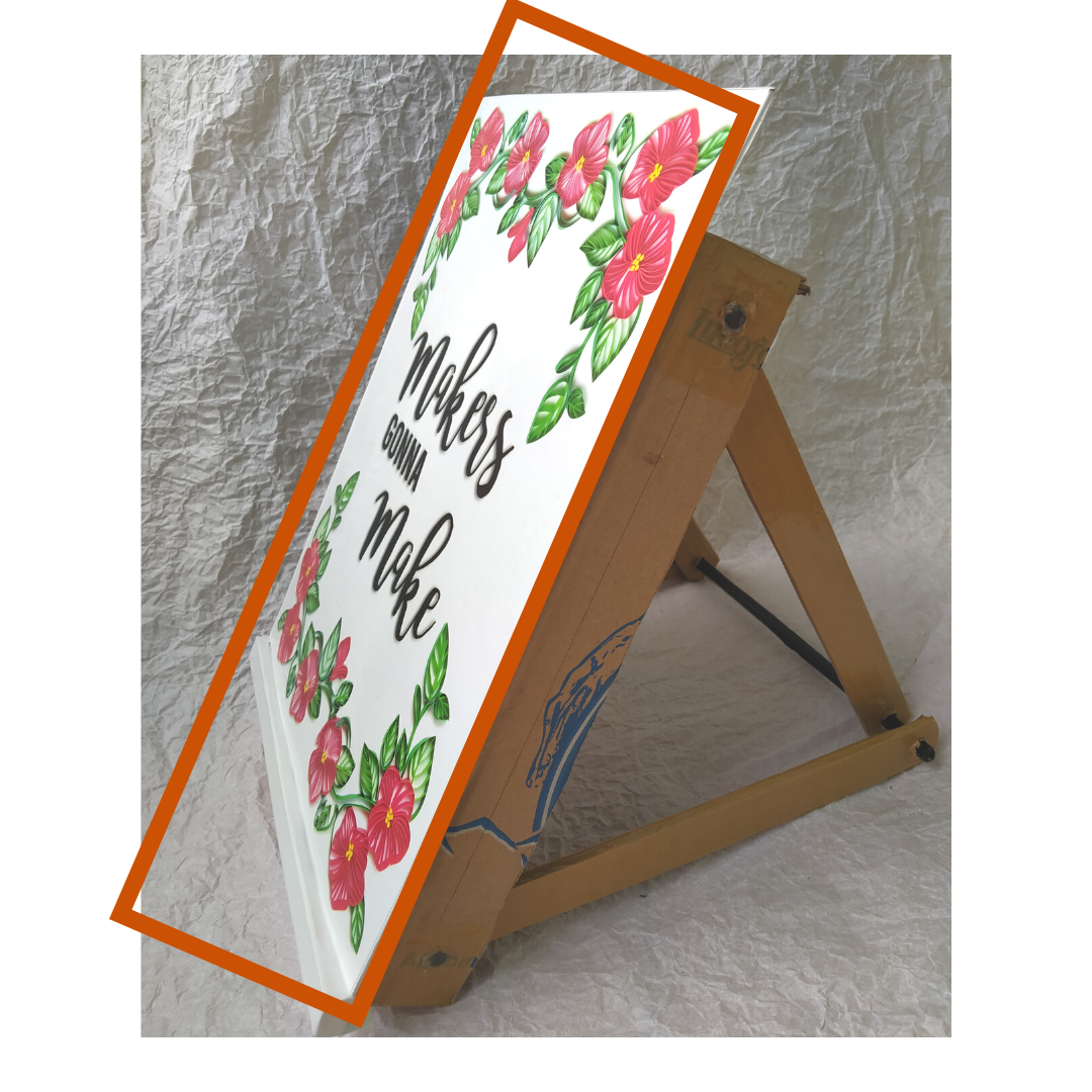 DIY Tabletop Easel and Wall Decor From Cardboard 5 Steps (with